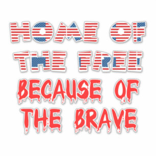 American USA Patriotic Zuhause der kostenlosen Quo Aufkleber