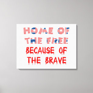 American USA Patriotic Zuhause der kostenlosen Quo Leinwanddruck
