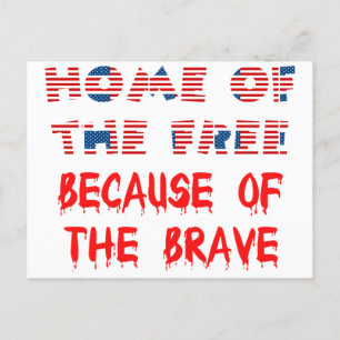 American USA Patriotic Zuhause der kostenlosen Quo Postkarte