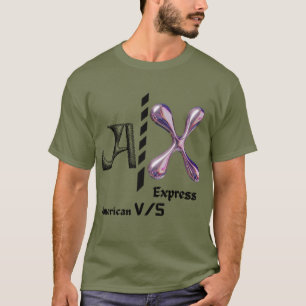 American v/s Express Bold Statement-Trendy-Grafik T-Shirt