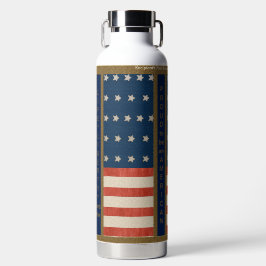 American Values, Pride und Flag USA - Personalisie Trinkflasche