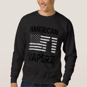 American Vaperz Flag mit Vape Device Sweatshirt