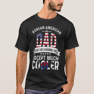 American Vater Vathers Day Papa Südkorea F T-Shirt