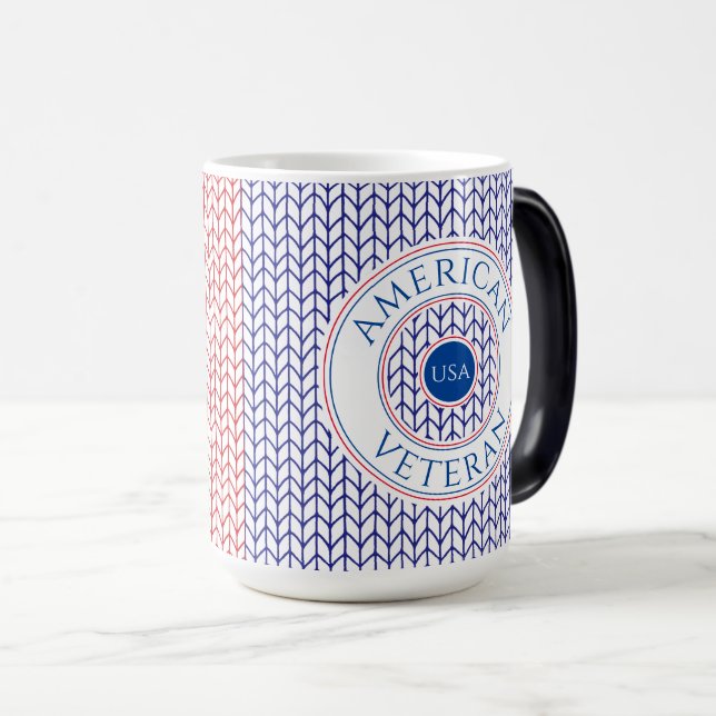 AMERICAN VETERAN Tall Morphing Tasse (VorderseiteRechts)