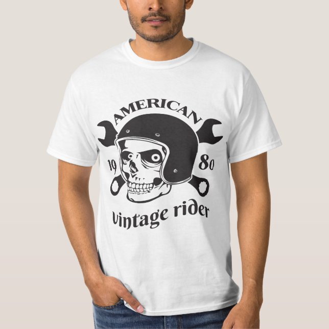 American Vintag Rider 1980 T-Shirt (Vorderseite)