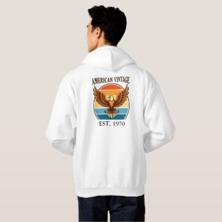 American Vintage Eagle Sunset Est 1970 Kapuzenpull Hoodie