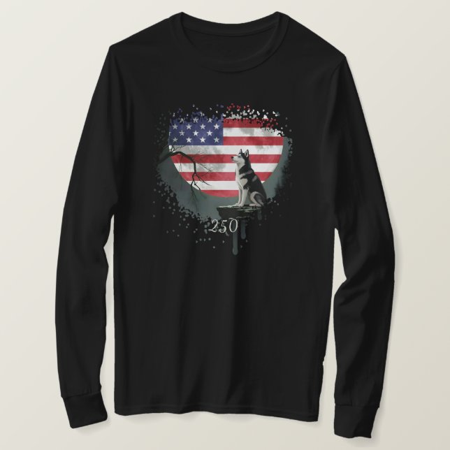American Watchdog - Siberian Husky T-Shirt (Design vorne)
