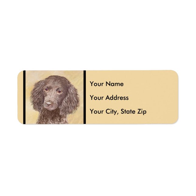 American Water Spanel Malerei - Original Dog Art (Vorne)