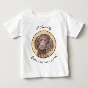 American Water Spanel Malerei - Original Dog Art Baby T-shirt
