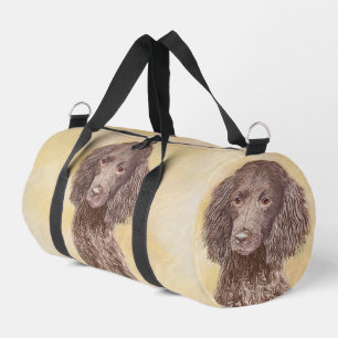 American Water Spanel Malerei Original Dog Art Duffle Bag