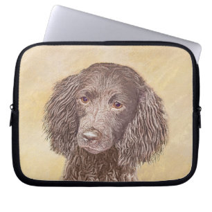 American Water Spanel Malerei - Original Dog Art Laptopschutzhülle