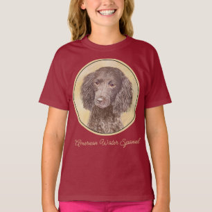 American Water Spanel Malerei - Original Dog Art T-Shirt