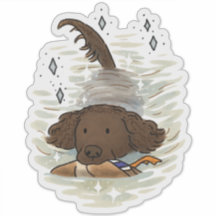 American Water Spaniel Auto-Aufkleber