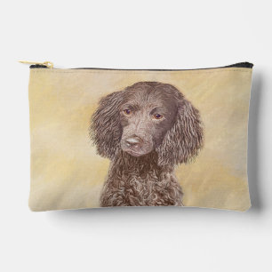 American Water Spaniel Malerei Originale Hunde Kun Zubehörtasche