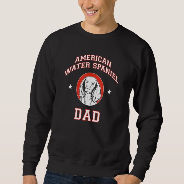 American Water Spaniel Vater Sweatshirt (Vorderseite)