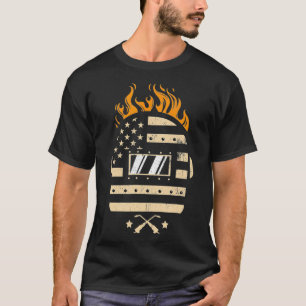 American Welder I US Flag I Welding Hood Gift Idea T-Shirt