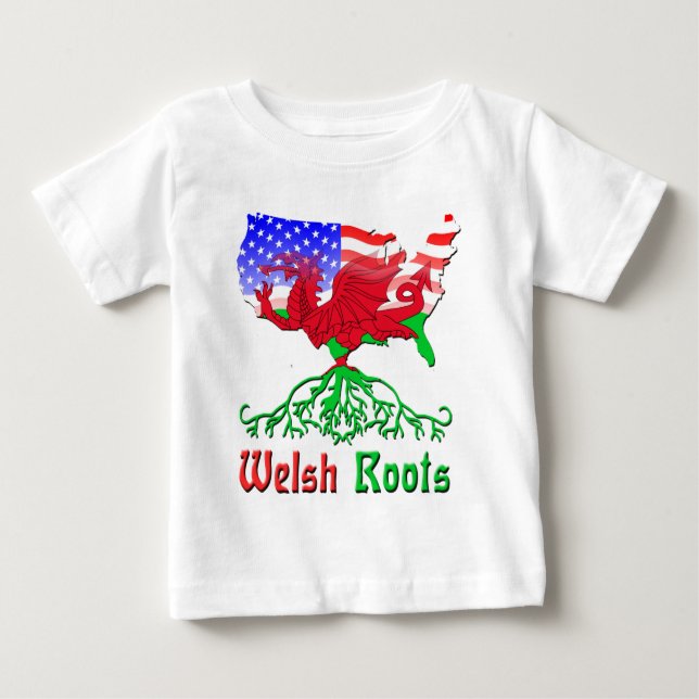 American Welsh Roots Baby T-shirt (Vorderseite)