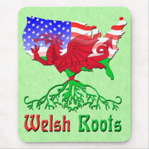American Welsh Roots Mousemat Mousepad