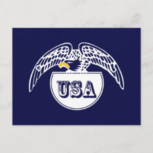 American White Eagle Postkarte