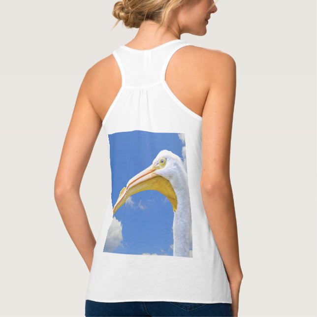 American White Pelican Tank Top (Rückseite)