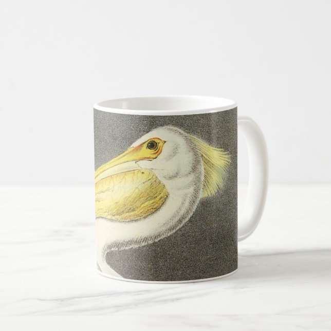American White Pelican von Audubon Kaffeetasse (VorderseiteRechts)