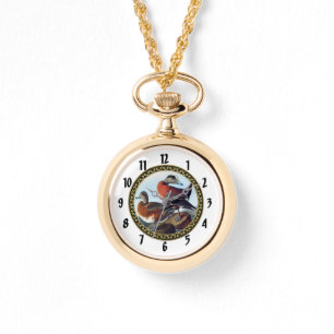 American Widgeon Enten auf Felsen Armbanduhr