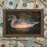 American Wigeon Pond Wildlife Foto Tri-fold Geldbeutel<br><div class="desc">Für Naturliebhaber und Naturfreunde! Sichern Sie Geld und Kreditkarten mit dieser Brieftasche,  die das Foto eines amerikanischen Wigeon auf der Oberfläche eines Teiches. Wählen Sie Ihre Portemonnaie aus.</div>