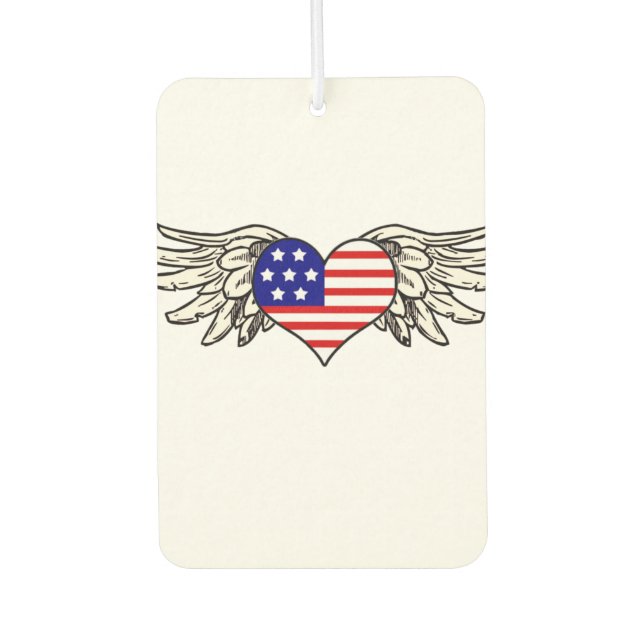 American Winged Heart Autolufterfrischer (Vorderseite)