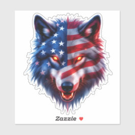 American Wolf Aufkleber
