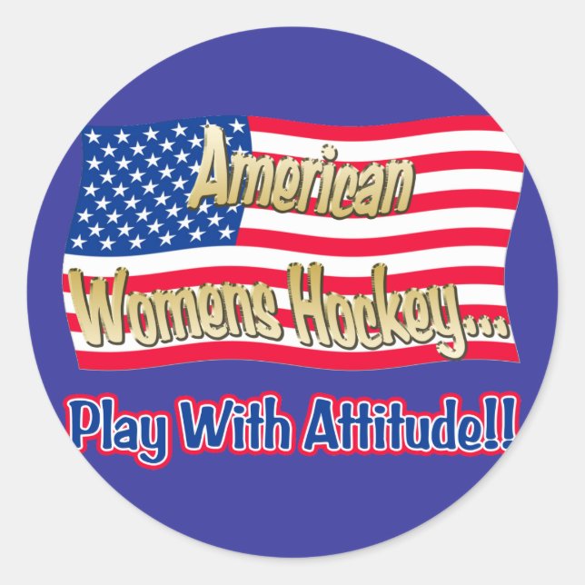 American Womens Hockey Sticker (Vorderseite)