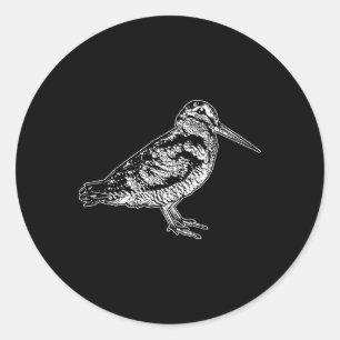 American Wood Bird Beobachtung Jagd Einzigartige V Runder Aufkleber