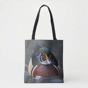 American Wood Duck überall auf der Drucktasche