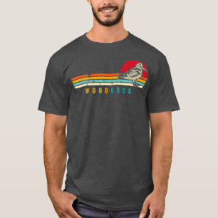 American Woodcock Bird Retro Vintag einzigartiges  T-Shirt