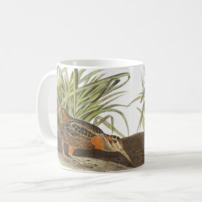 American Woodcock von Audubon Coffee Tasse (Vorderseite Links)