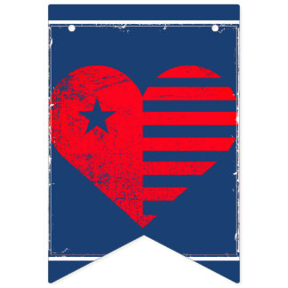 Americana 4. Juli Bunting Wimpelkette