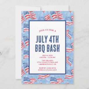 Americana 4. Juli patriotische Party-Einladung Einladung