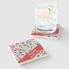Americana-Blumengeschenk Steinuntersetzer