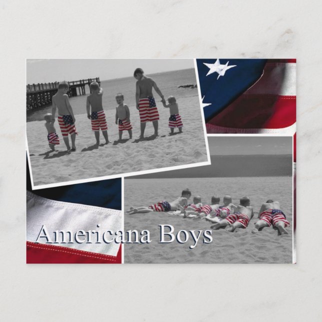 Americana Boys Postkarte (Vorderseite)