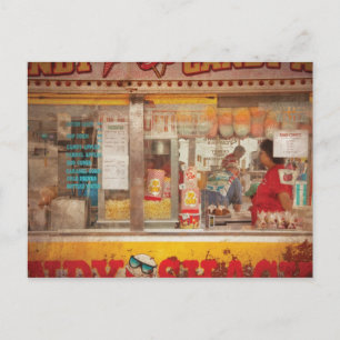 Americana - Der Süßigkeiten-Stand Postkarte