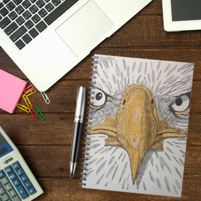 Americana Eagle Face Notebook Notizblock (Von Creator hochgeladen)
