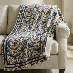Americana Eagles Blumen Sterne und Streifen ID1298 Fleecedecke