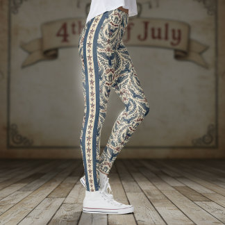 Americana Eagles Blumen Sterne und Streifen ID1298 Leggings