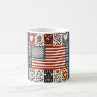Americana-Folk-Art-Tasse Kaffeetasse