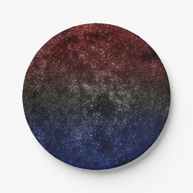 Americana Galaxy Pappteller (Vorderseite)