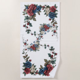 Americana Garden Patriot Rosen Strandtuch
