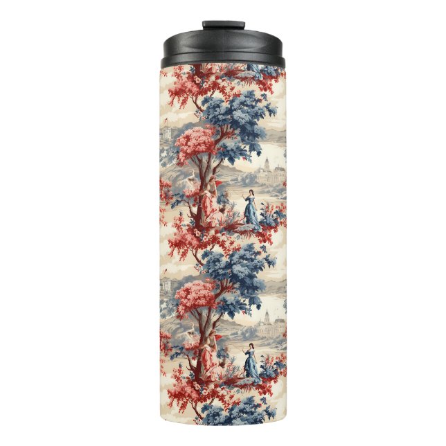 Americana-Garten-Toile  Thermosbecher (Vorderseite)