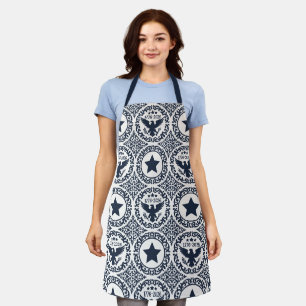 Americana Heritage Eagle Medaillon (Navy Creme) Schürze