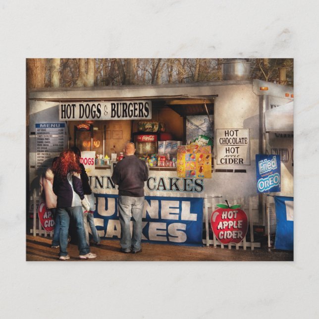 Americana - Hot dogs & Funnel cakes Postkarte (Vorderseite)