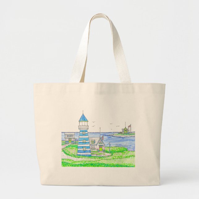 Americana Jumbo Tote Bag Stoffbeutel (Vorne)