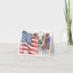 Americana Kalb von Sherry Karte